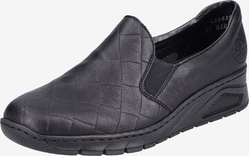 juoda Rieker Loaferai: priekis