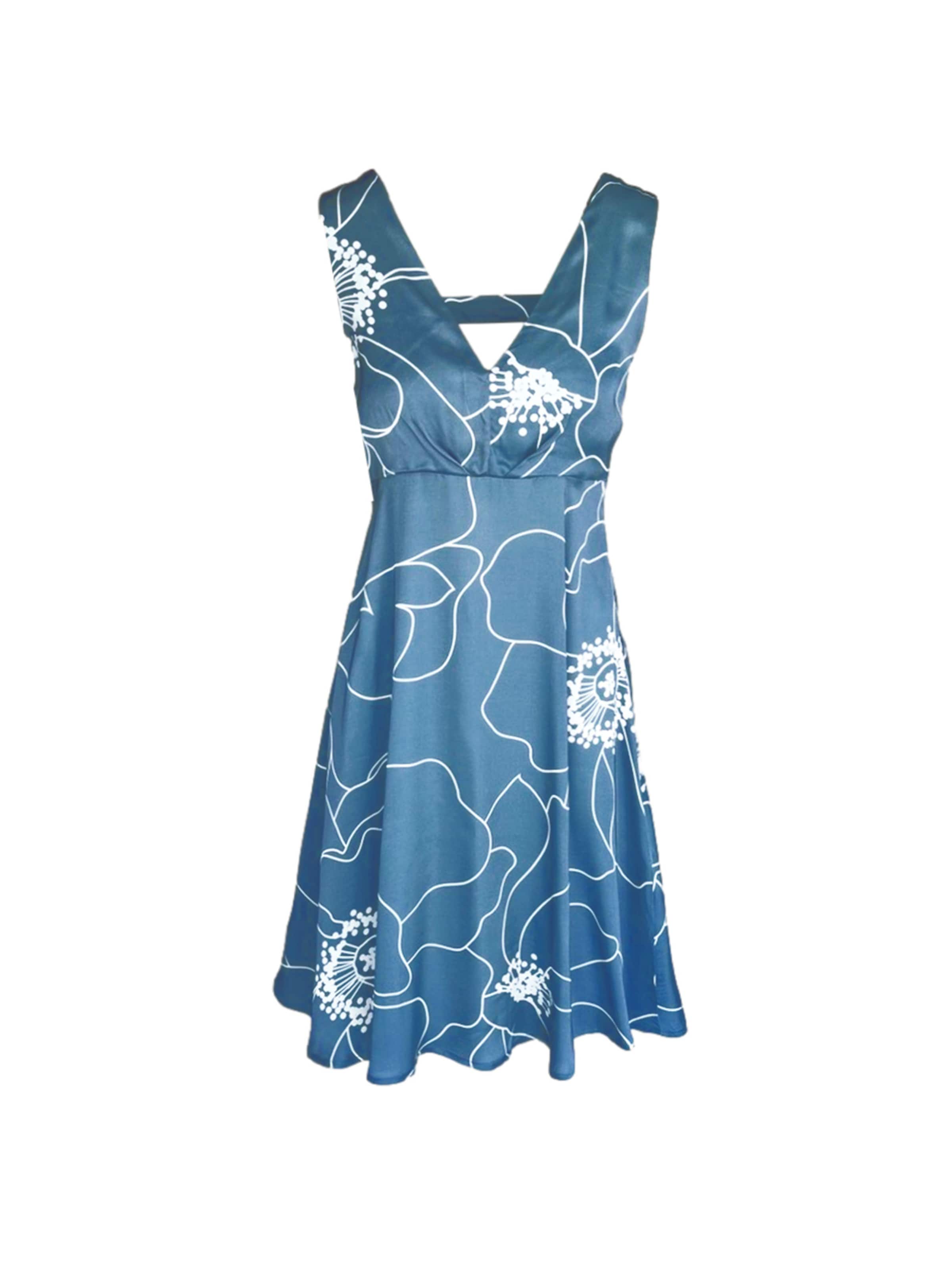 Robe Haris Cotton en bleu : devant