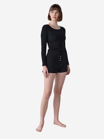 ETAM Pyjamashorts in Schwarz: Vorderseite