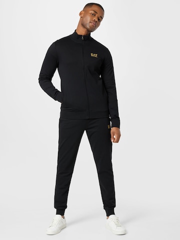 Tuta da jogging di EA7 Emporio Armani in nero: frontale