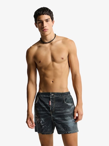DSQUARED2 - Calções de banho em preto: frente
