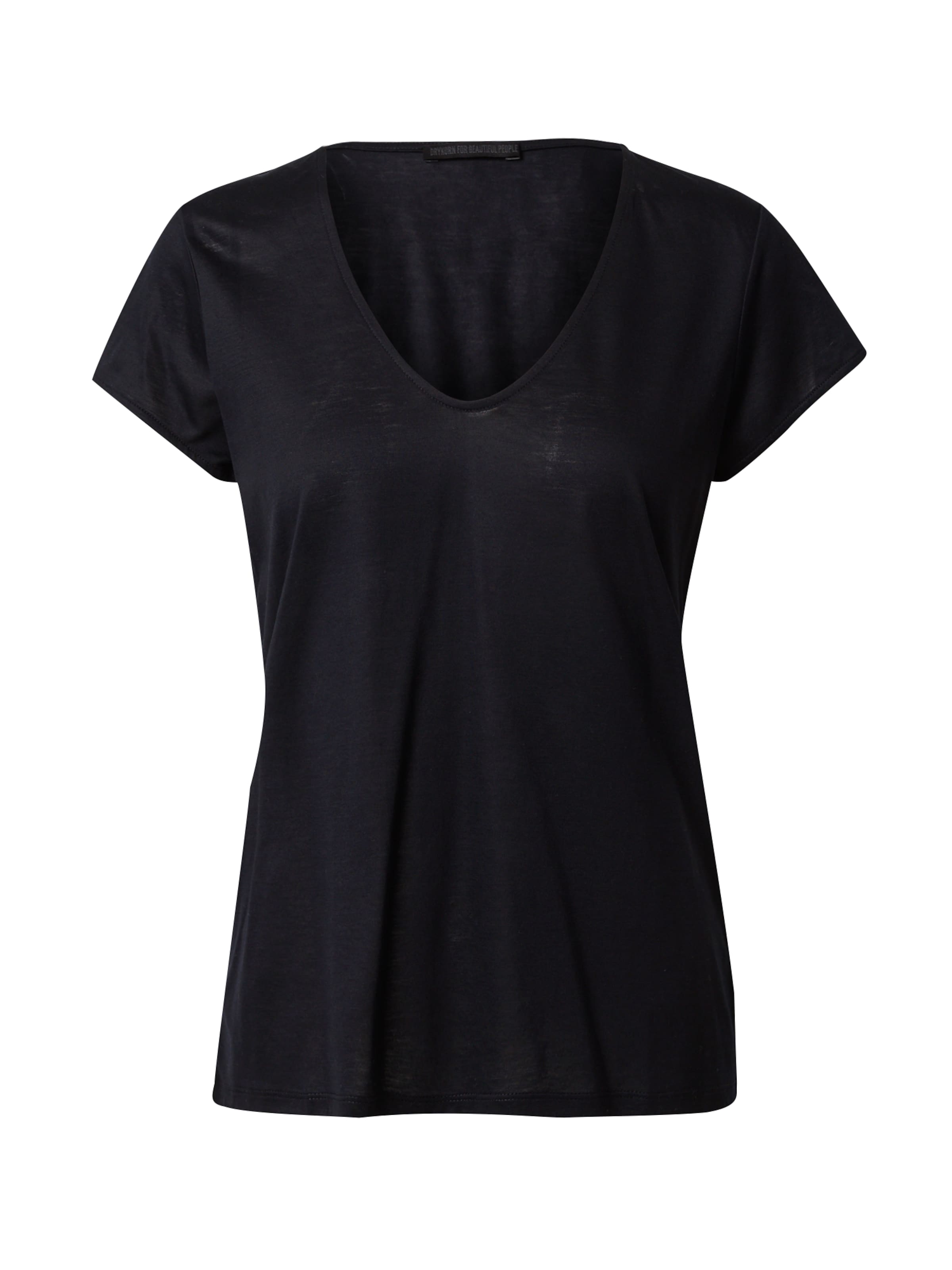 DRYKORN Paita 'AVIVI' värissä musta: etupuoli