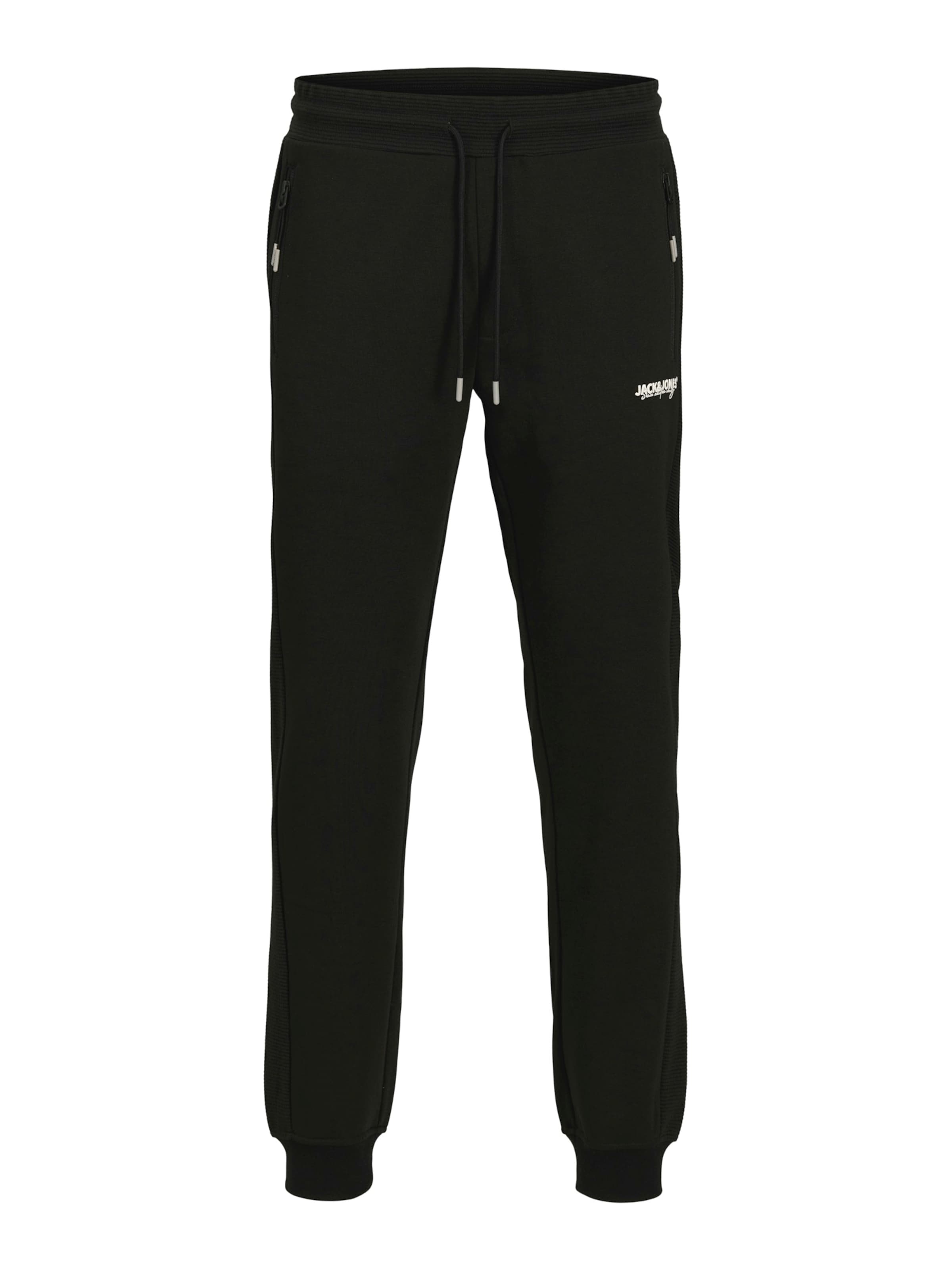JACK & JONES Tapered Pants 'JPSTGordon' in Black: front