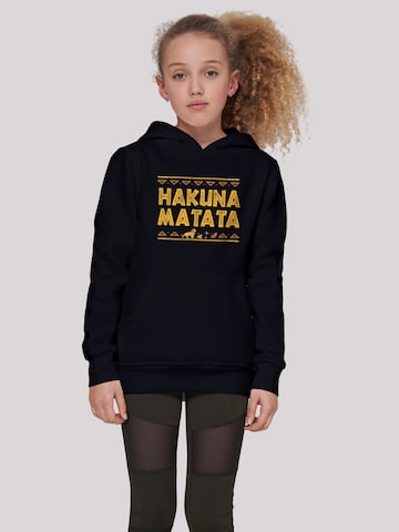 F4NT4STIC Sweatshirt 'Hakuna Matata' in Zwart: voorkant
