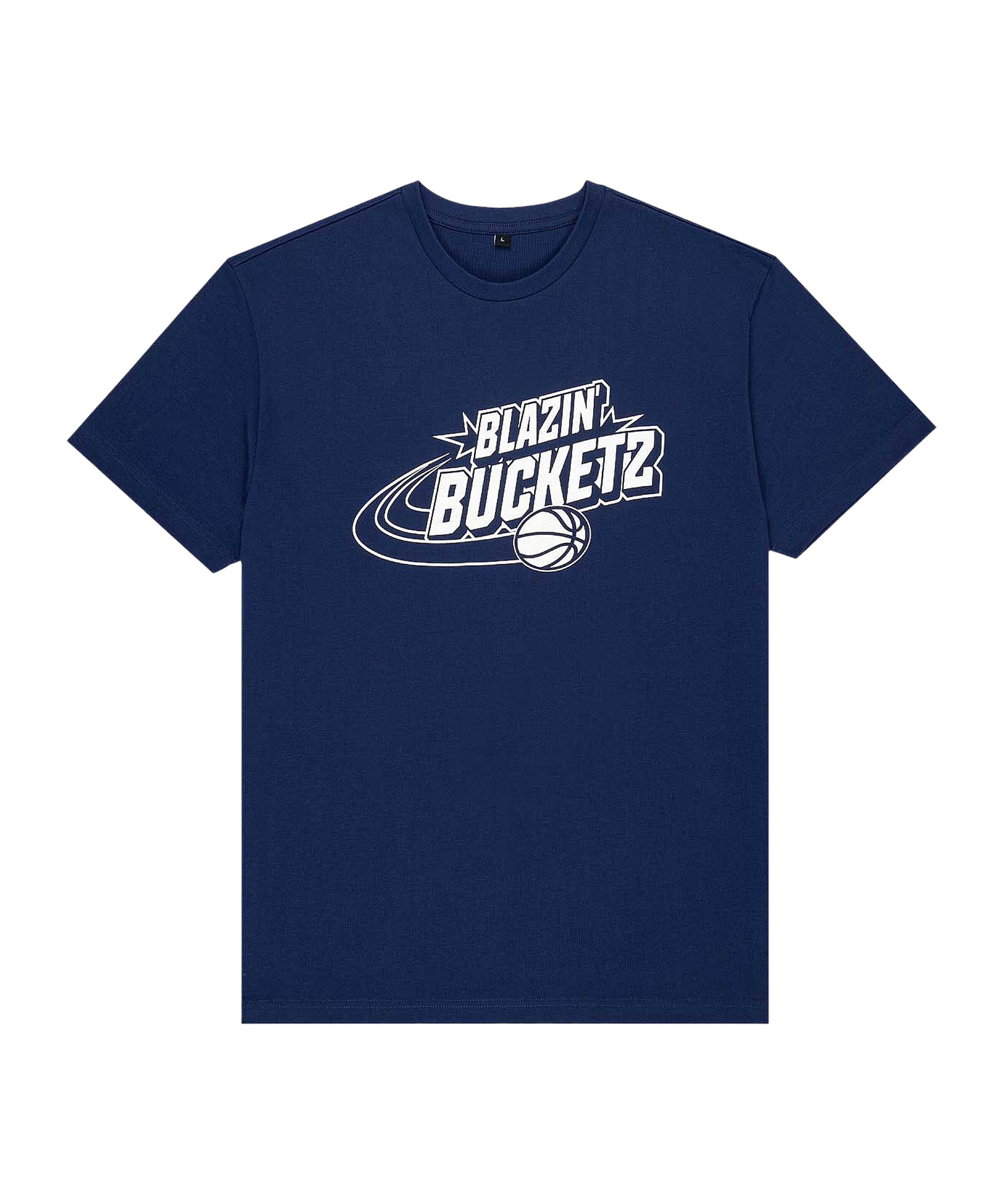 Bucketz T-Shirt in Blau: Vorderseite