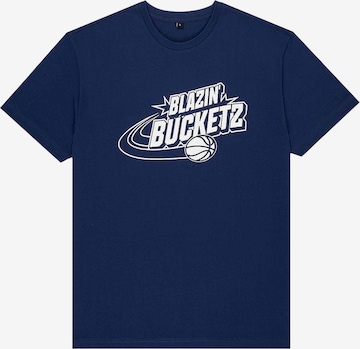 Bucketz T-Shirt in Blau: Vorderseite