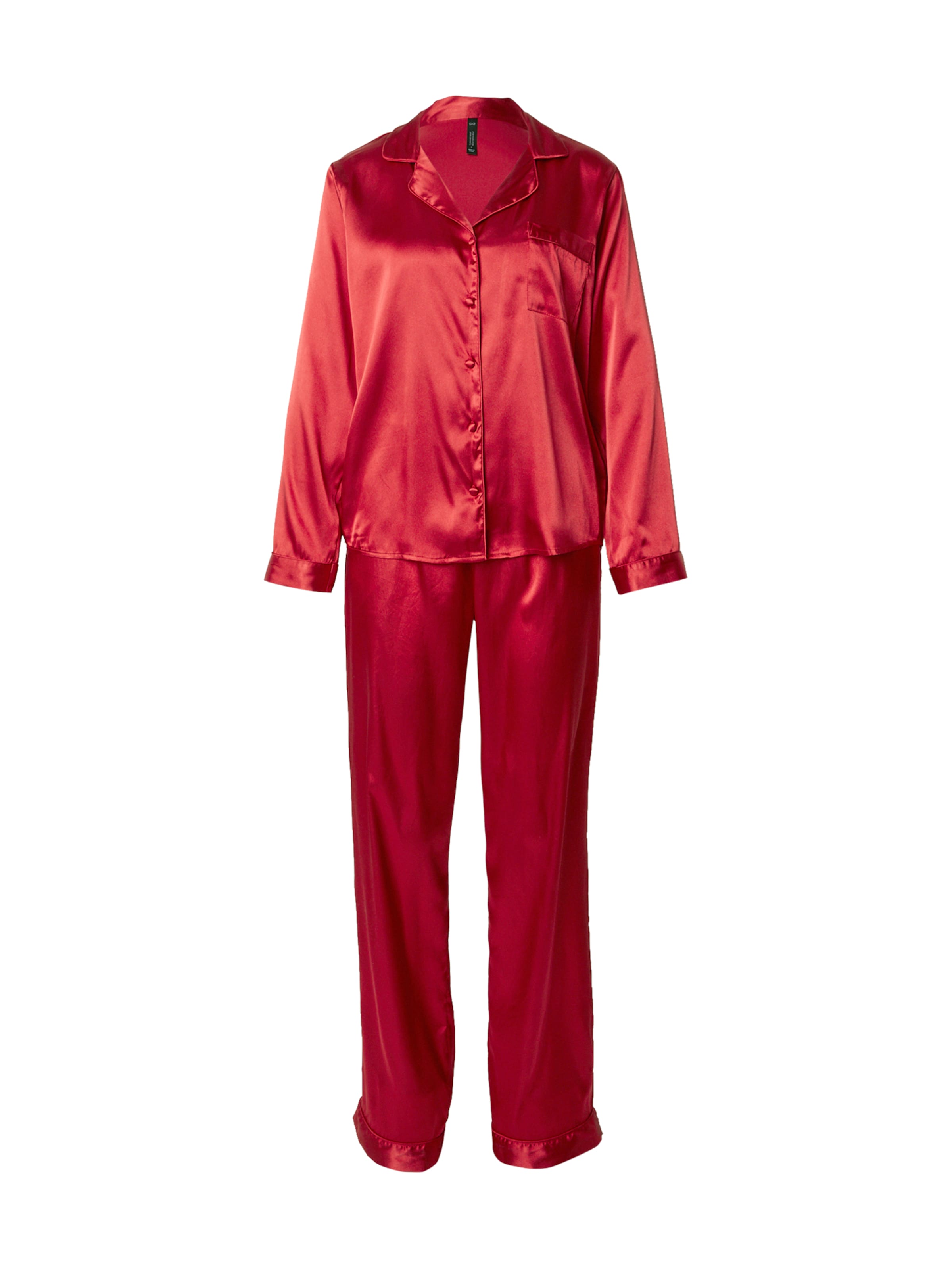 HunkemöllerPidžama 'Mimimal' - crvena boja: prednji dio