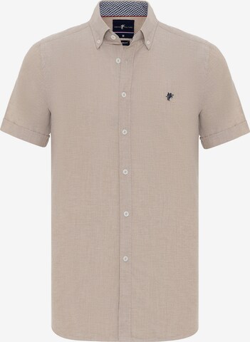 Coupe regular Chemise ' KENT ' DENIM CULTURE en beige : devant