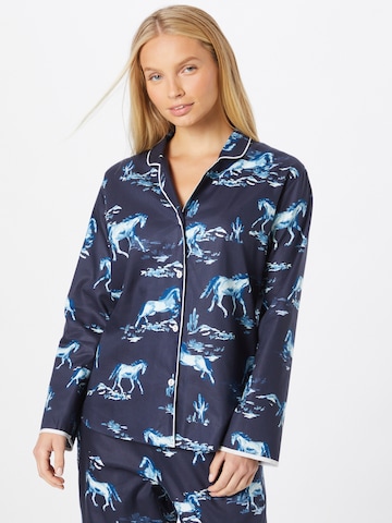 Cyberjammies Pajama Shirt 'Verity' in Blue: front