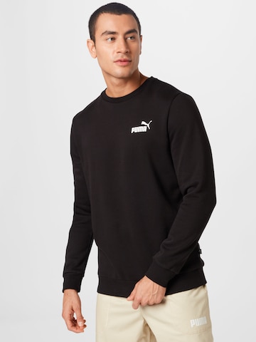 PUMA Sports sweatshirt 'Essentials' in Black: front