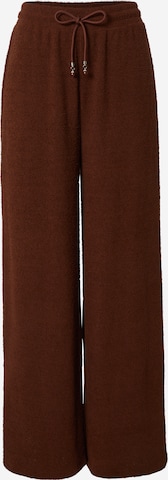 VIERVIER Wide leg Pants 'Esther' in Brown: front