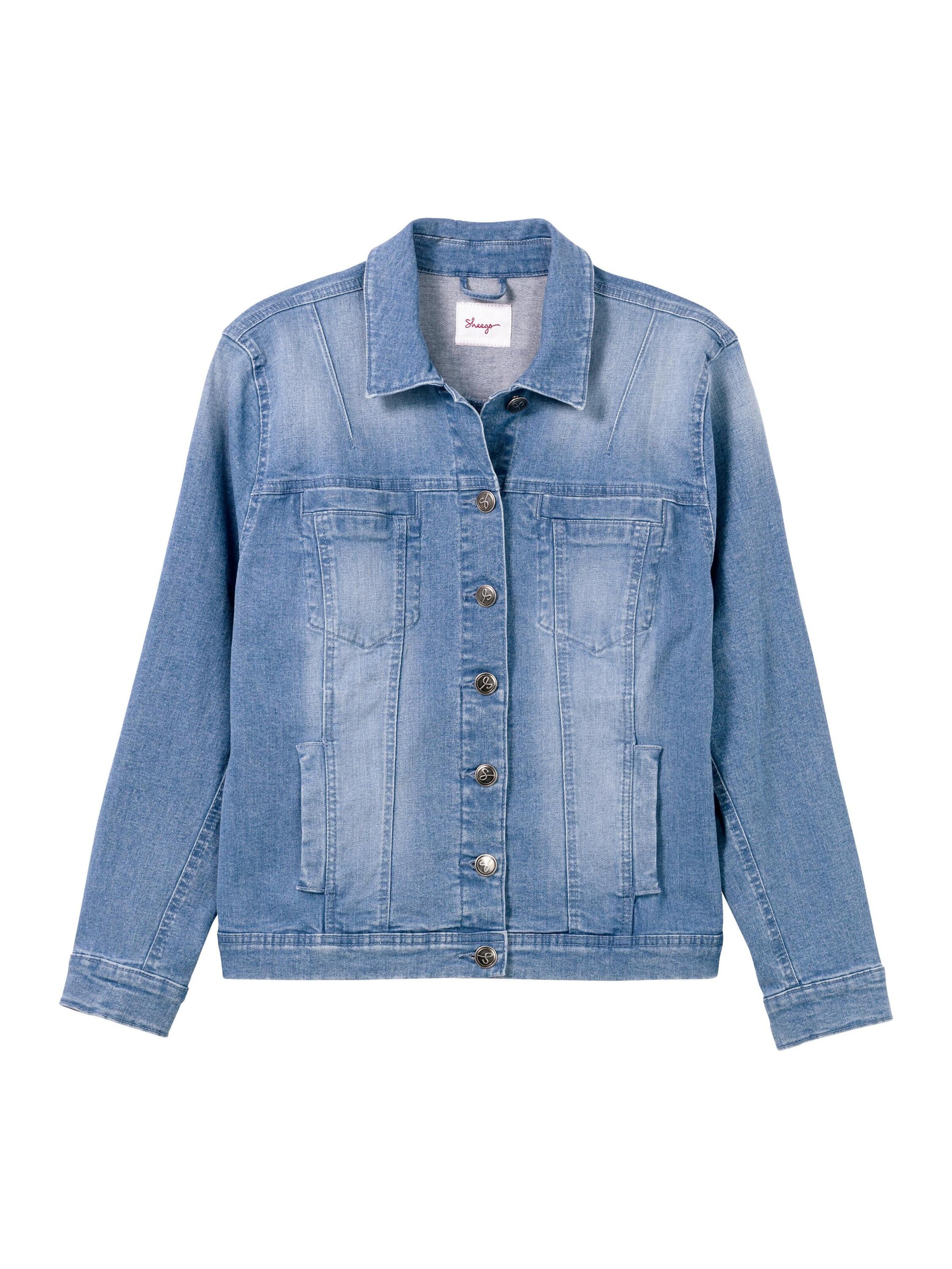 SHEEGO - Casaco meia-estação em azul: frente