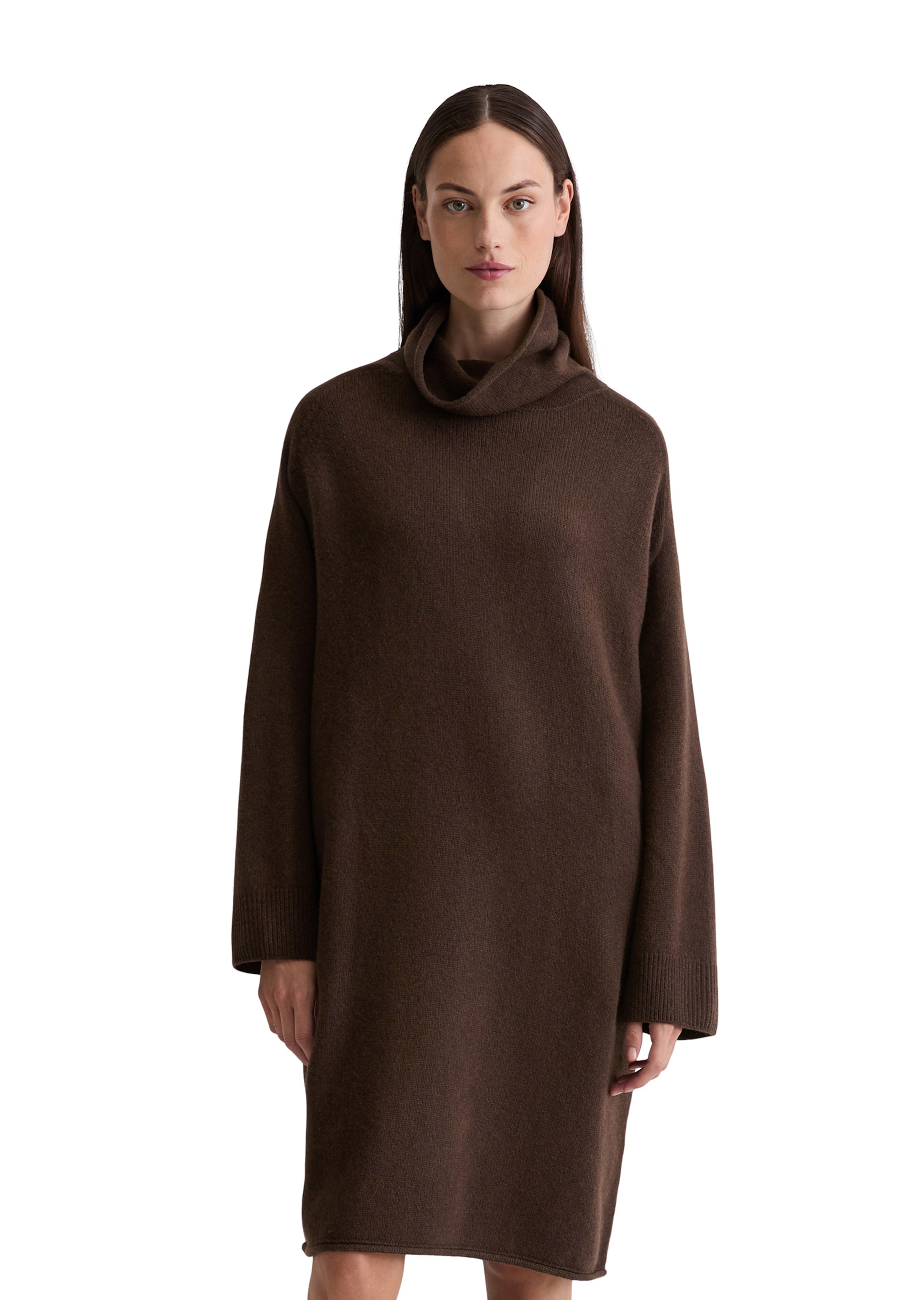 Marc O'Polo Knit dress in Brown: front