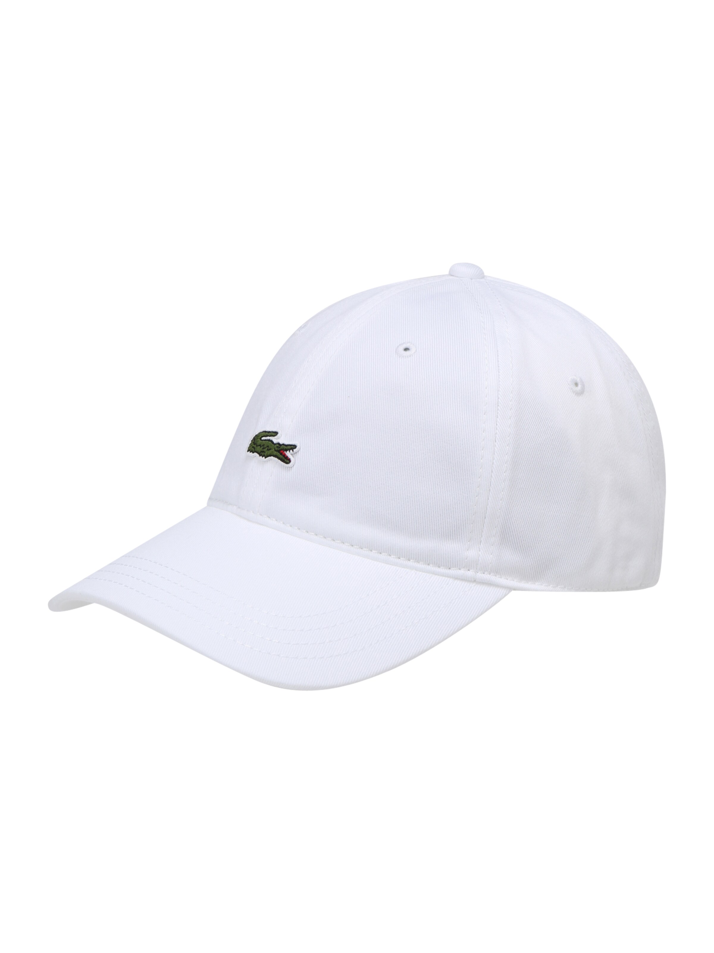 Cappello da baseball di LACOSTE in bianco: frontale