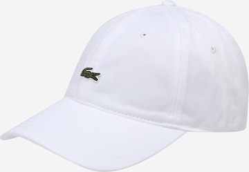 Cappello da baseball di LACOSTE in bianco: frontale
