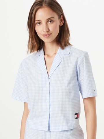 Tommy Hilfiger Underwear Pajama Shirt in Blue: front