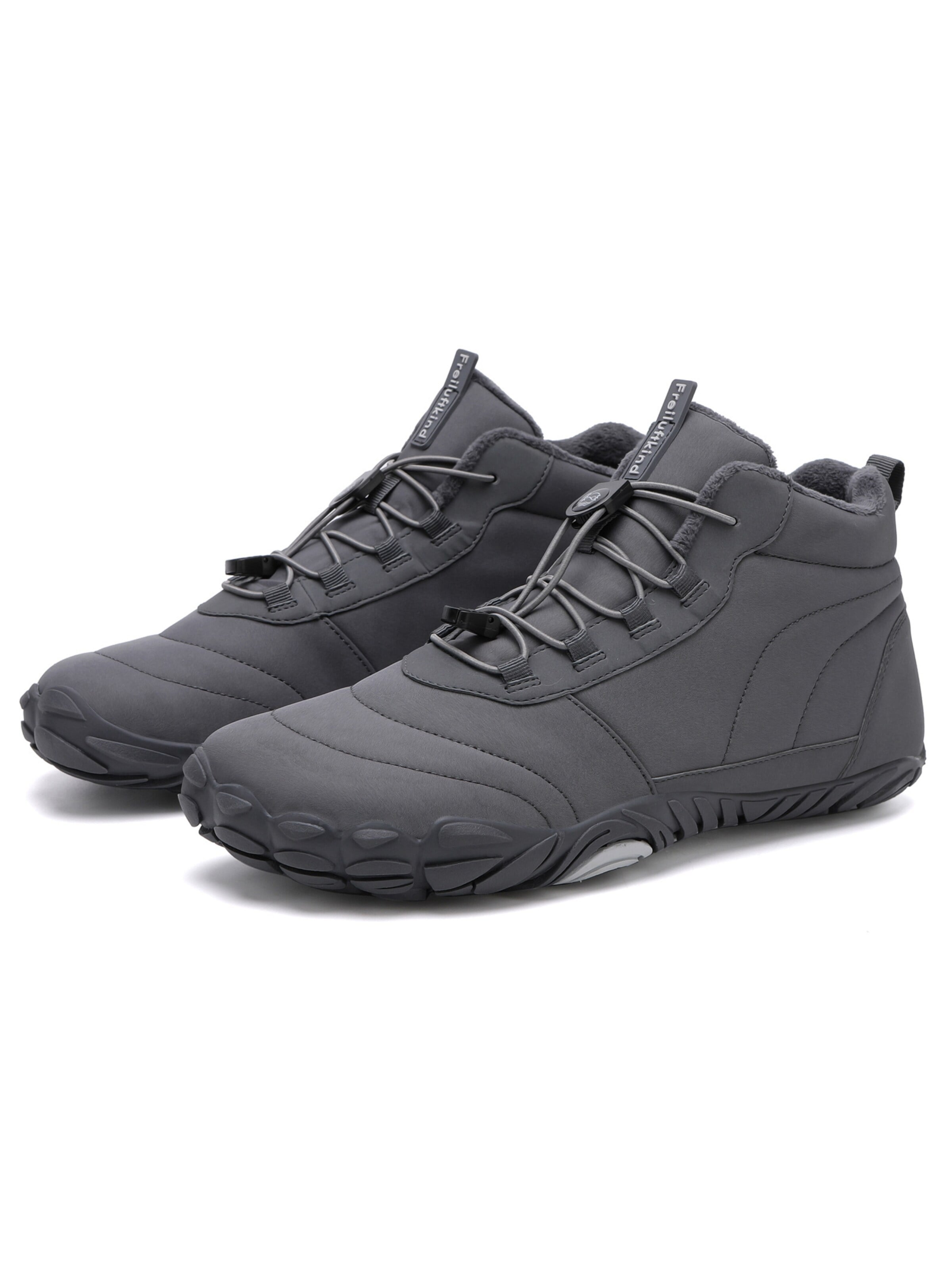 Freiluftkind Sportlicher Schnürschuh 'Kepler'‌‌‌‌‌‌‌‌‌ in Grau: Vorderseite