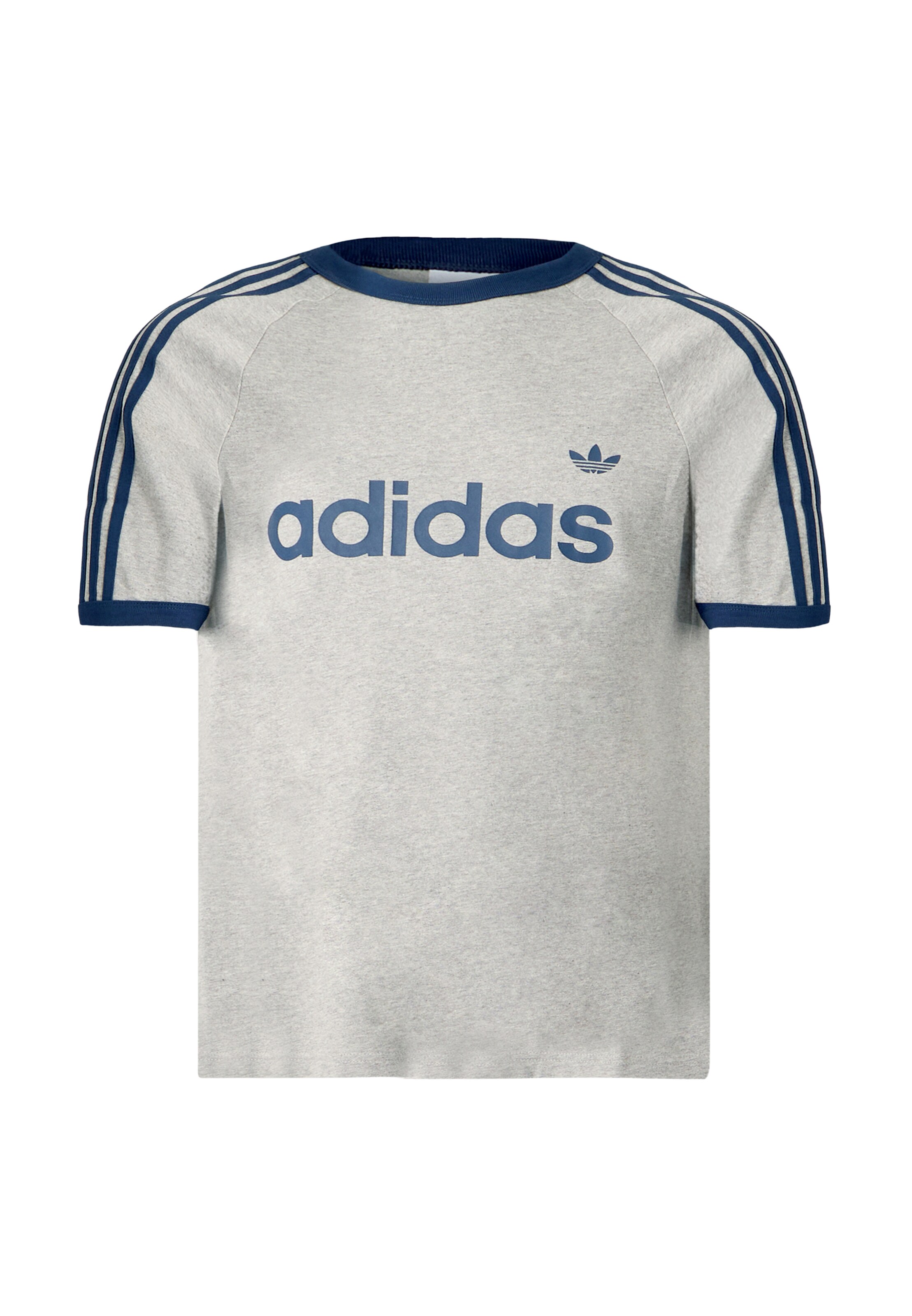 ADIDAS ORIGINALS Shirt 'Ringer' in Grey: front