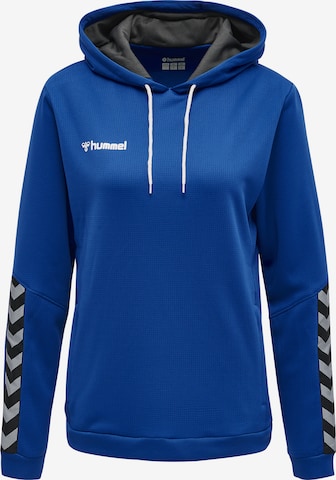 Sweat de sport 'Authentic' Hummel en bleu : devant