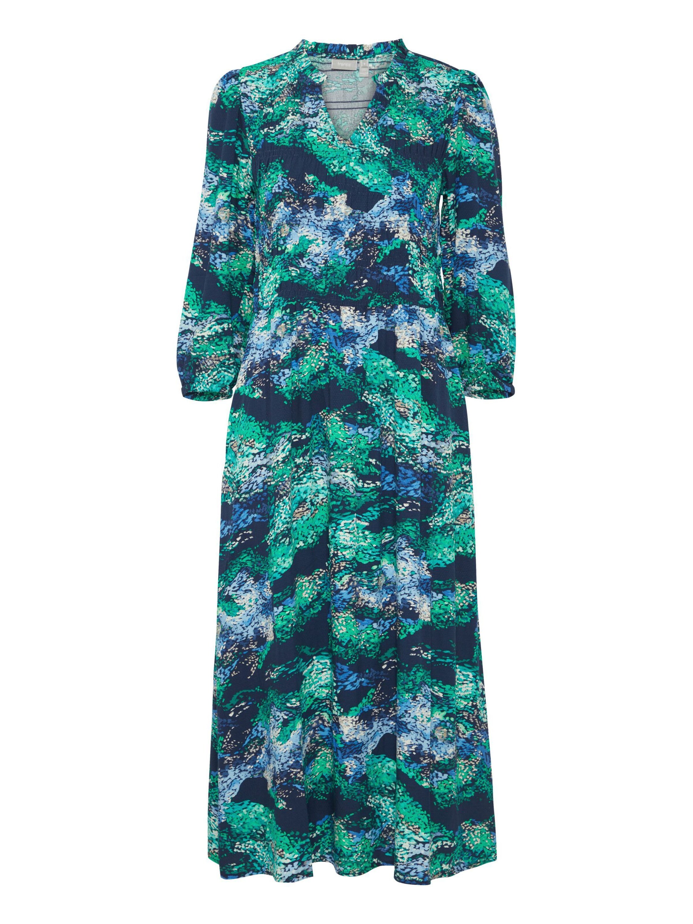 Fransa Jurk 'Lalu' in Blauw: voorkant