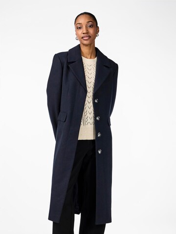 YAS Between-seasons coat 'YASLima' in Blue: front