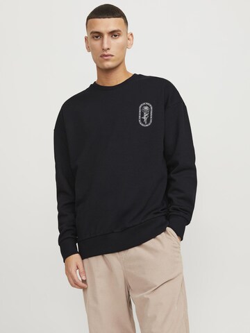 JACK & JONES Sweatshirt in Zwart: voorkant