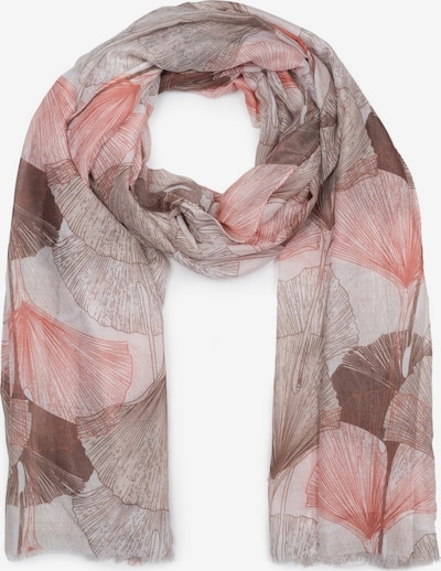 styleBREAKER Schal 'Langer Schal Ginkgo Leaves' in One Size in cognac, Produktansicht