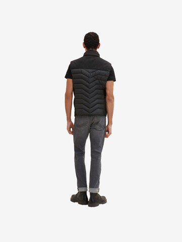 TOM TAILOR Vest in Black