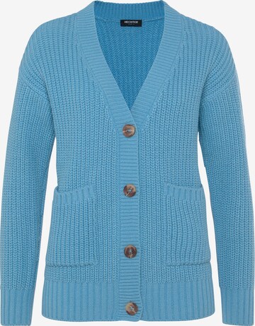 HECHTER PARIS Knit Cardigan in Blue: front