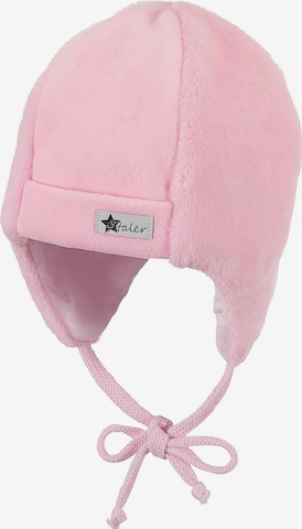 STERNTALER Beanie in Pink: front