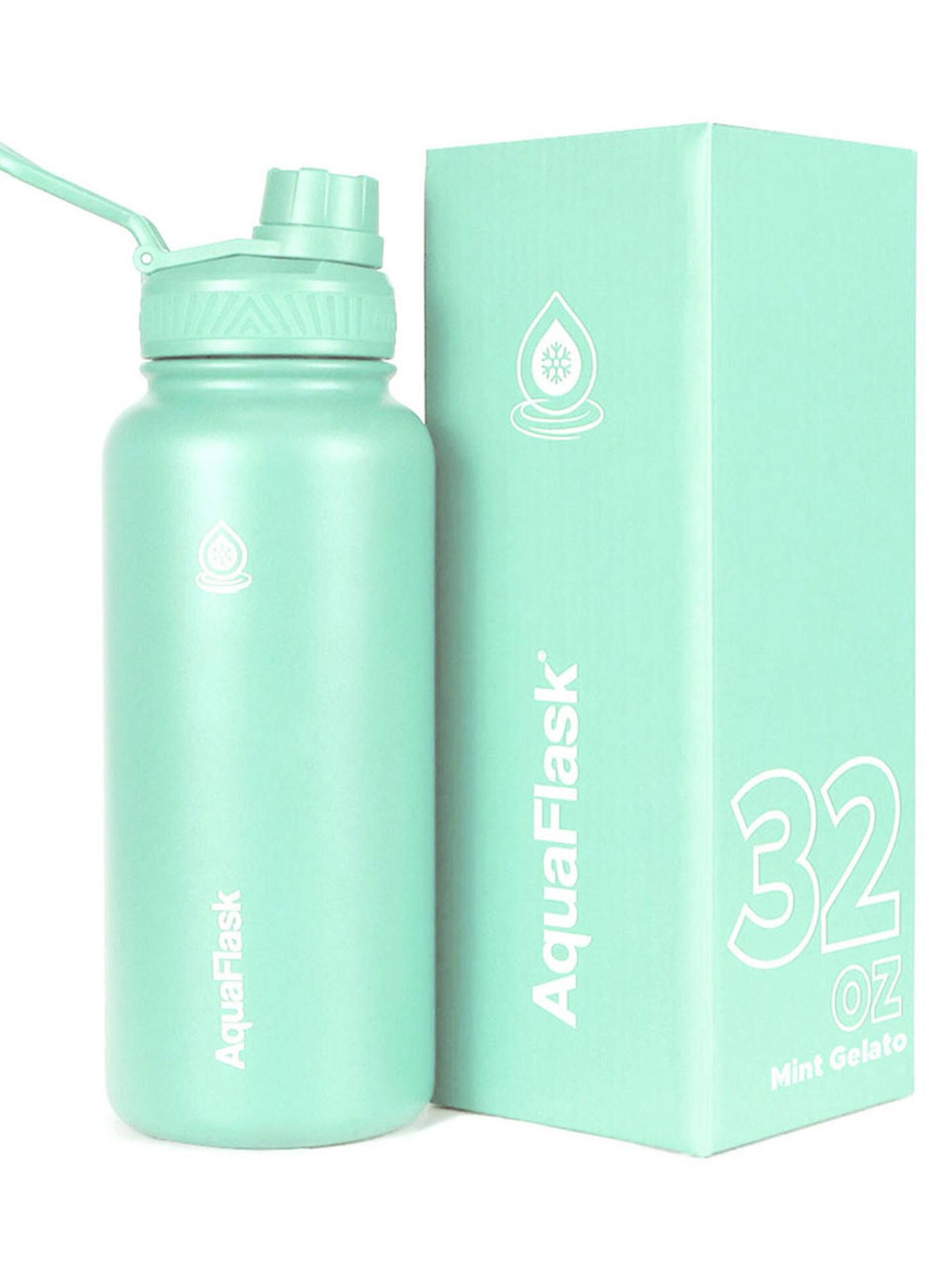 AquaFlask Láhev na vodu 'AquaFlask Termoláhev REGULAR 946 ml LEMON SLUSH' – zelená