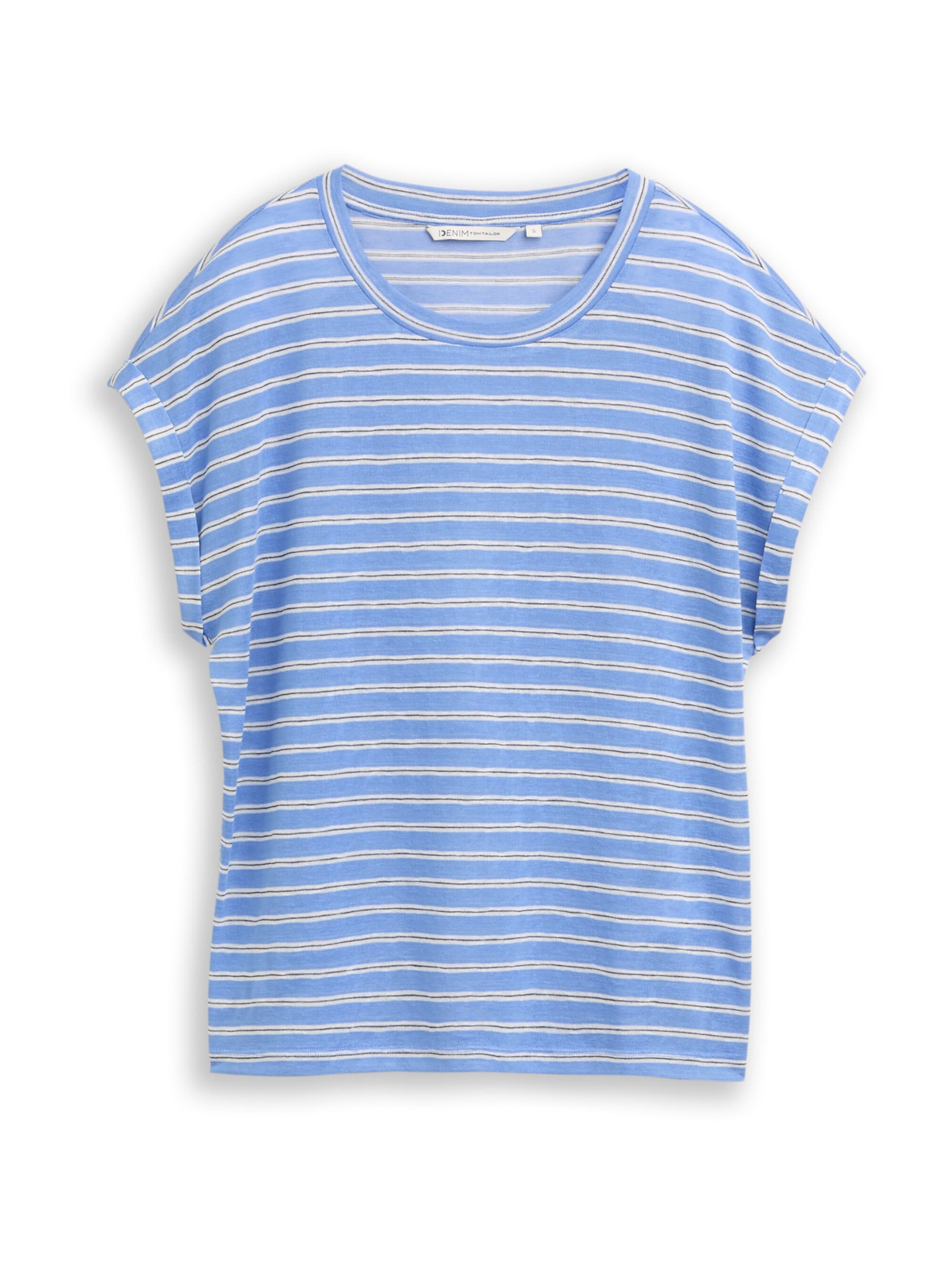 TOM TAILOR DENIM Shirt in Blue: front
