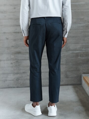 DAN FOX APPAREL Slim fit Chino Pants 'Essential' in Blue