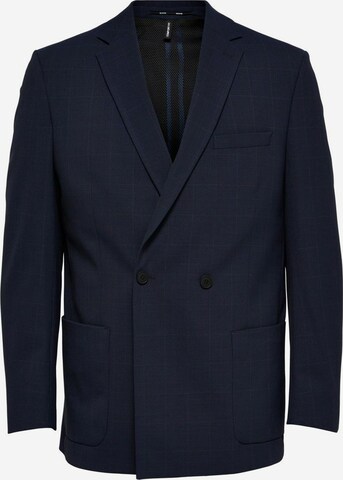 Coupe regular Veste de costume SELECTED HOMME en bleu : devant