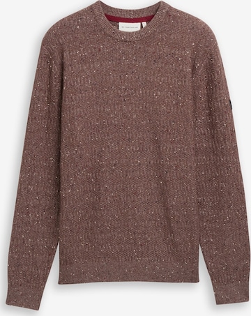 TOM TAILOR Trui in Bruin: voorkant