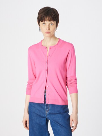 Cardigan Sisley en rose : devant