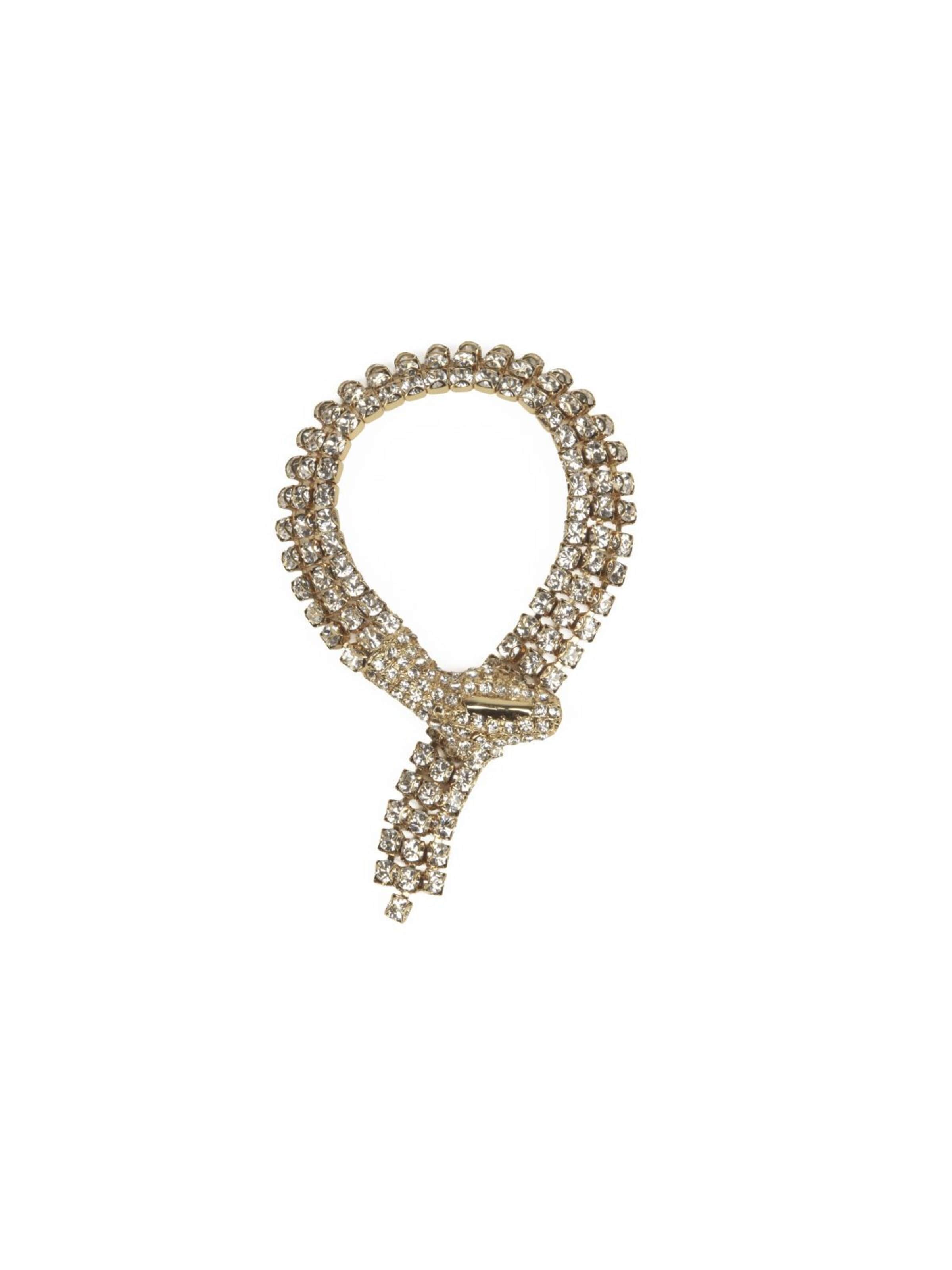 zelts Addicted2 Rokassprādze 'Eltanin bracciale serpente placcato oro con strass Swarovski': no priekšpuses