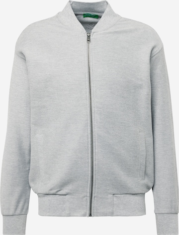 UNITED COLORS OF BENETTON Sweatjacke in Grau: predná strana