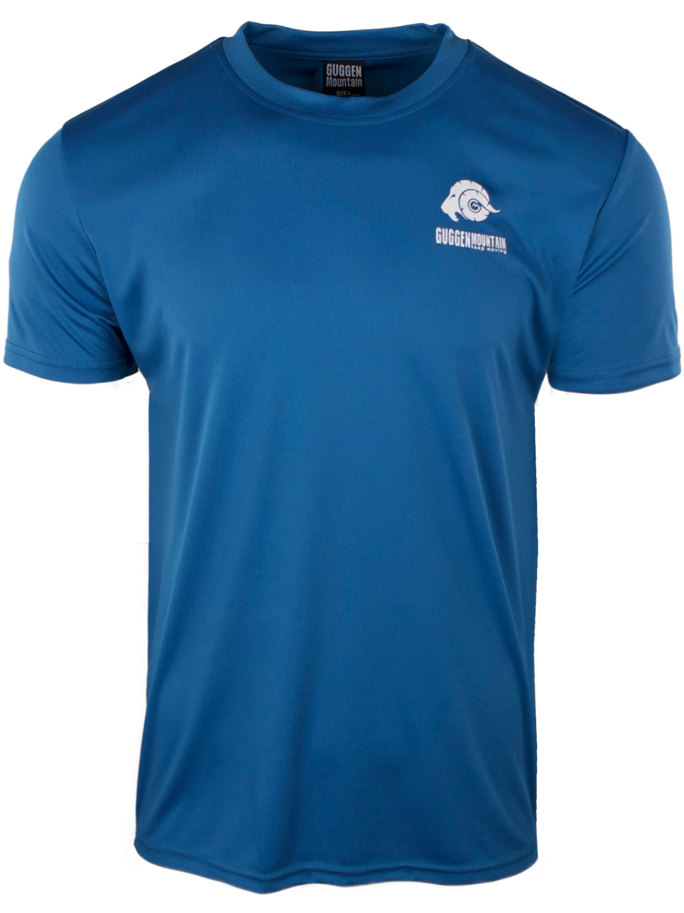 Guggen Mountain Performance Shirt 'GUGGEN MOUNTAIN' in Blue: front