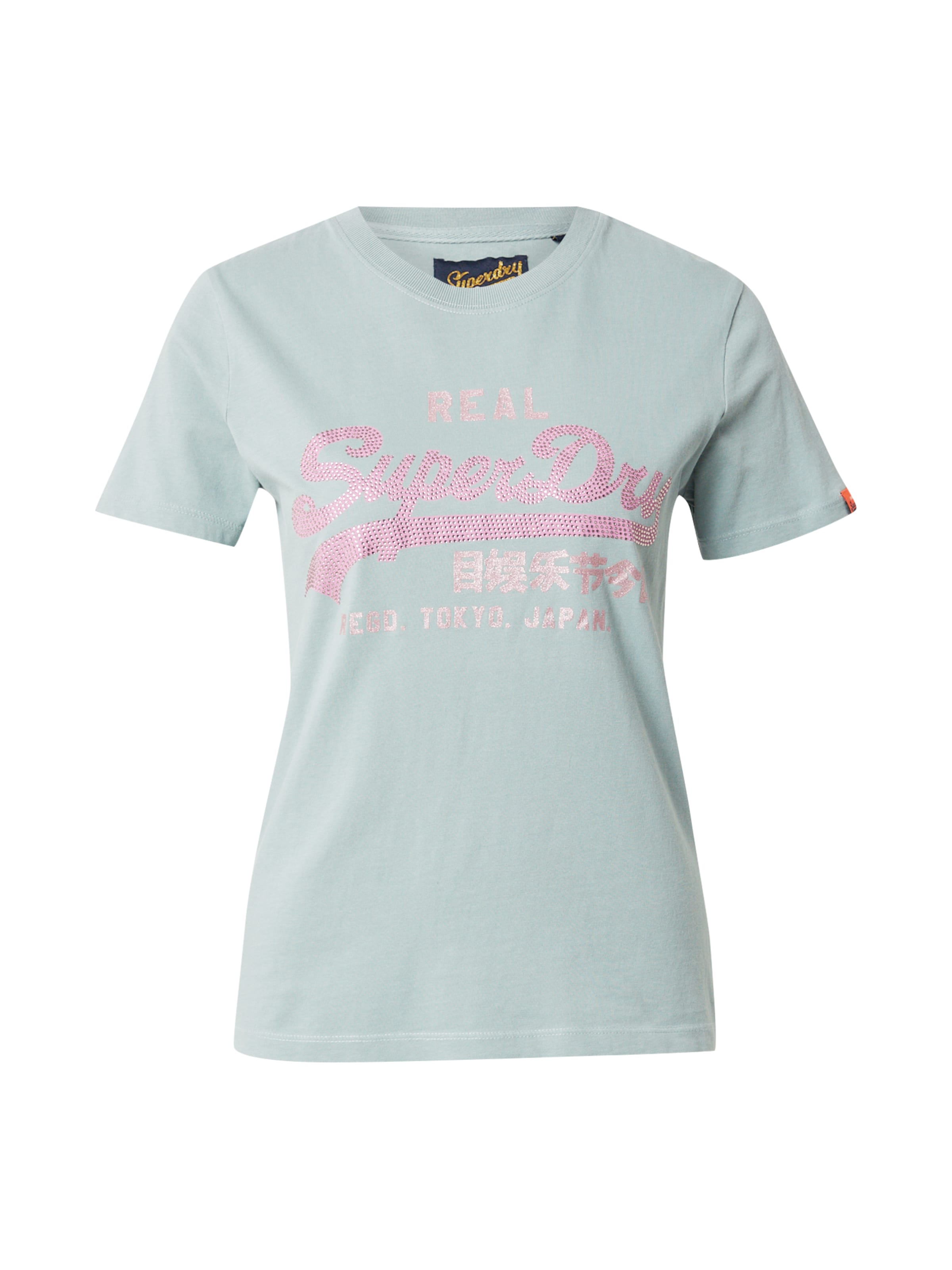 Superdry Tričko – zelená: přední strana