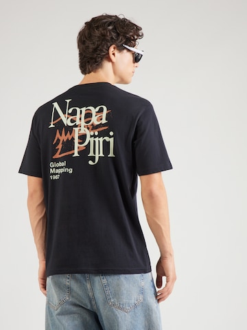 Tricou 'S-YOSE' de la NAPAPIJRI pe negru: față