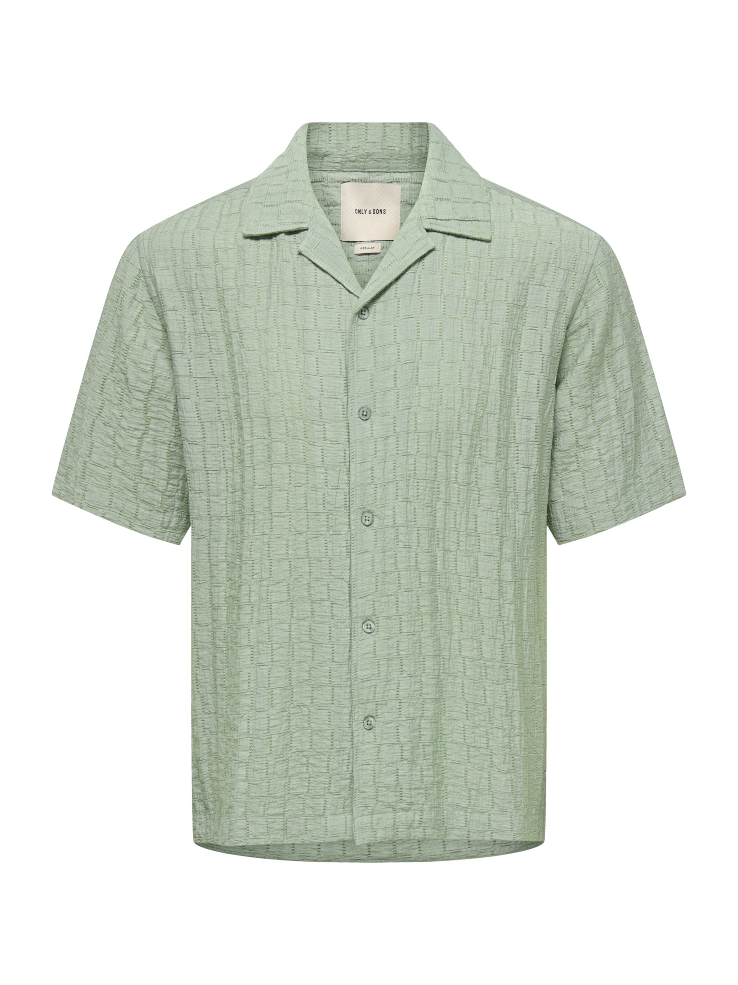 Only & Sons Button Up Shirt 'ONSCARTER' in Green: front