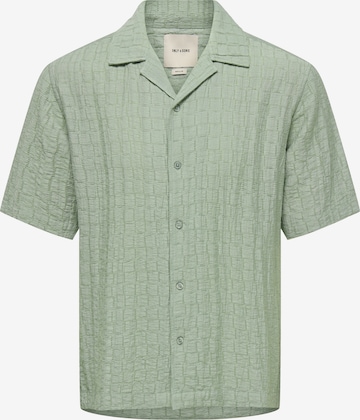 Only & Sons Button Up Shirt 'ONSCARTER' in Green: front