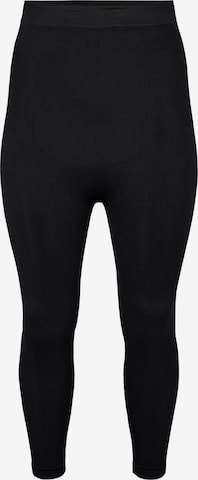 Skinny Leggings Devoted by Zizzi en noir : devant
