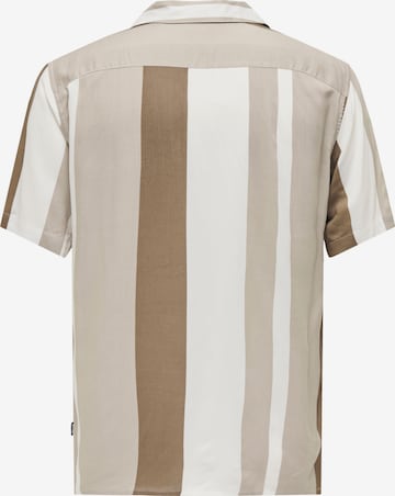 Only & Sons Regularny krój Koszula 'Wayne' w kolorze beżowy