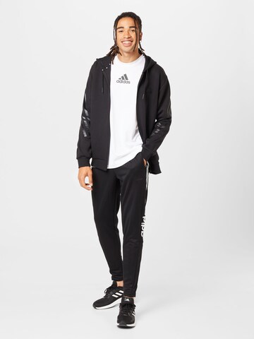 Coupe slim Pantalon de sport 'Tiro Wordmark' ADIDAS SPORTSWEAR en noir