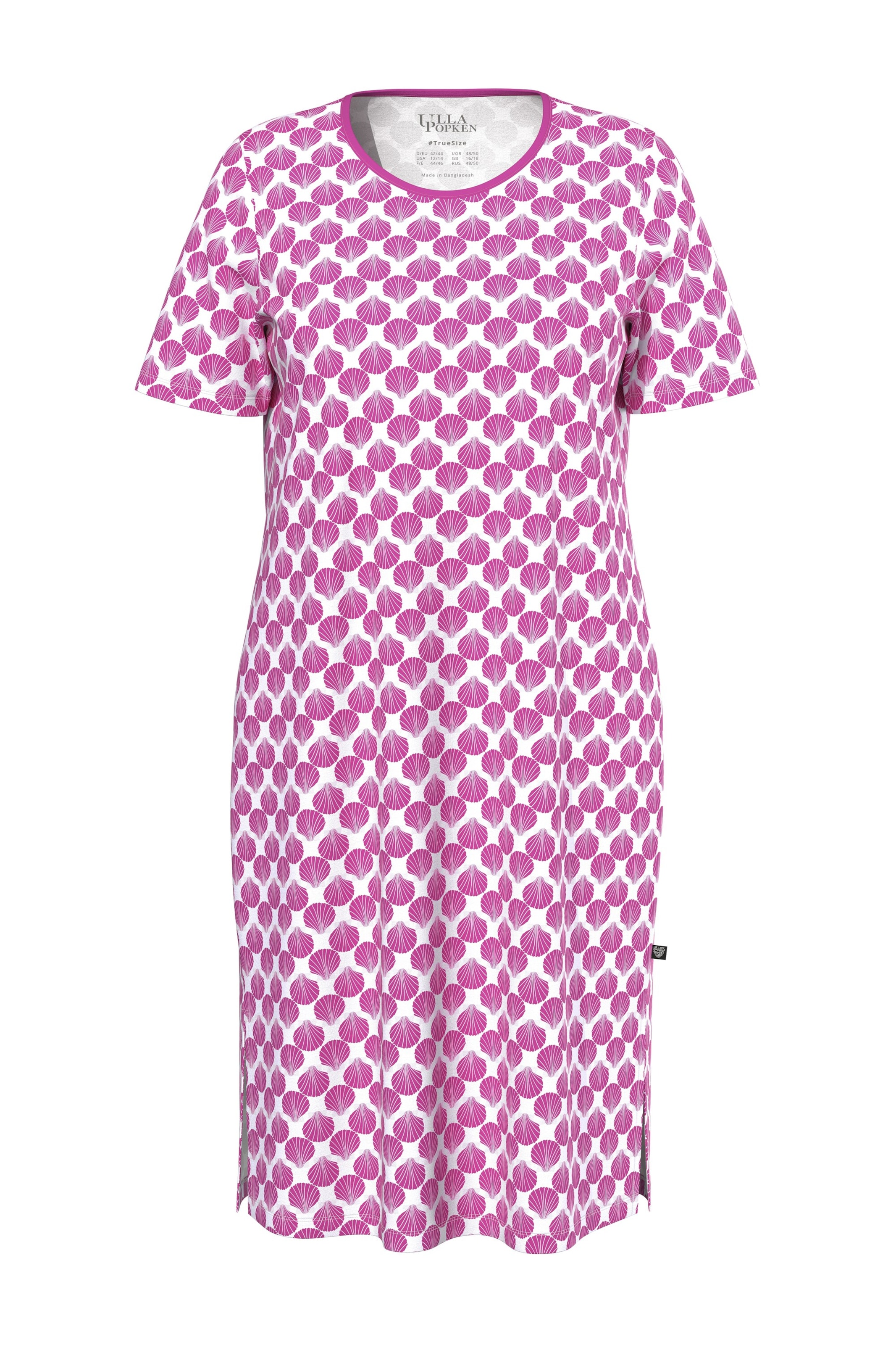 Ulla Popken Nachthemd in Roze: voorkant