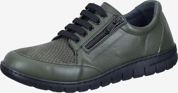 Comfortabel Schnürschuh in Grün: Vorderseite