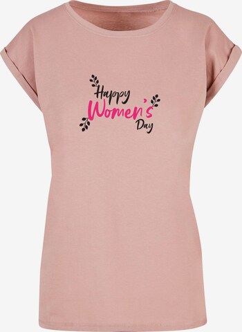 Maglietta 'WD - Happy Women's Day' di Merchcode in rosa: frontale