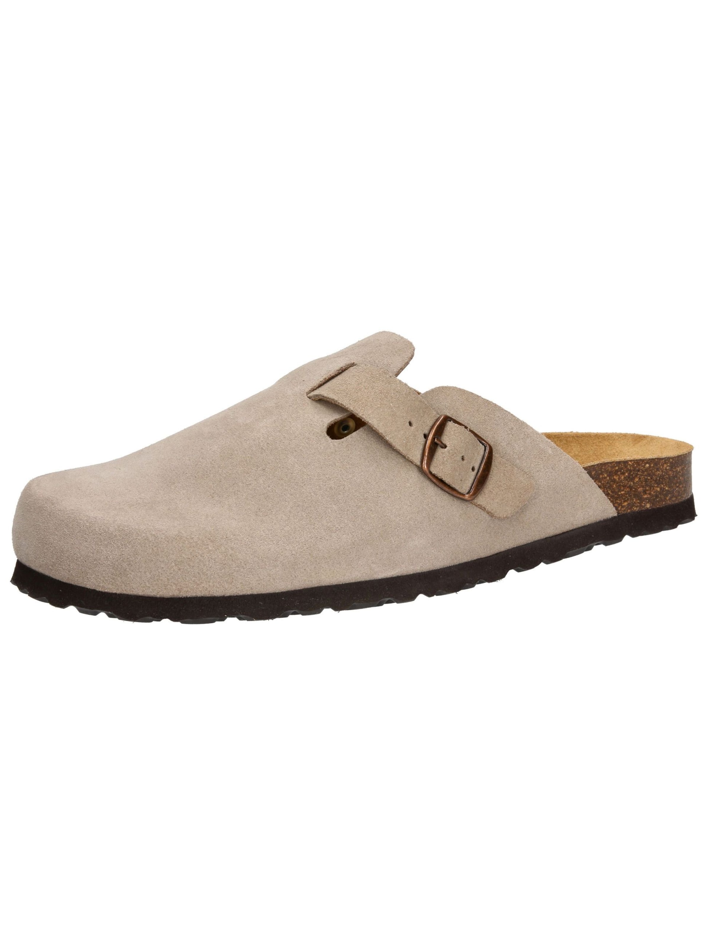 LICO Pantolette 'Pedro' in Grau: Vorderseite